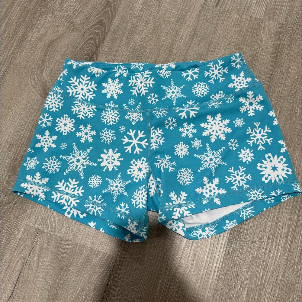 Born Primitive Teal Snowflake Women's Athletic Shorts